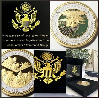#ad US Naval Special Warfare Command US Navy Seals Sea Air Land Navy Coin USA $23.90