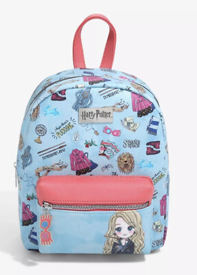 #ad Harry Potter Luna Lovegood Icons Mini Blue Ravenclaw Backpack Purse Bioworld NEW $44.90