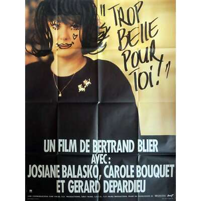#ad TOO BEAUTIFUL FOR YOU Movie Poster 47x63 in. French 1989 Bertrand Blier Gé $60.99