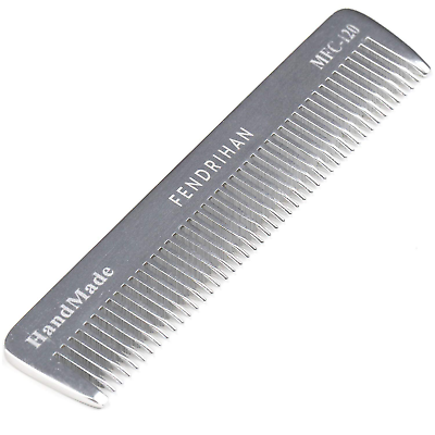 #ad Small 4.6quot; Sturdy Metal Fine Tooth Barber Pocket Grooming Comb $21.88