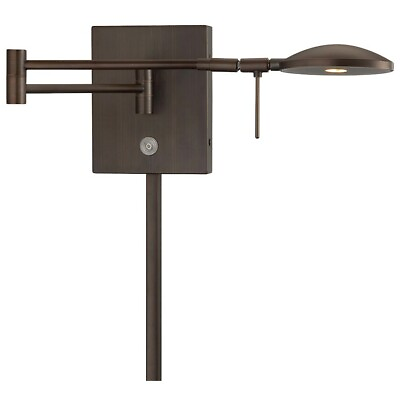 #ad Minka George Kovacs Reading Room LED Swing Wall Lamp Copper Bronze P4338 647 $274.95