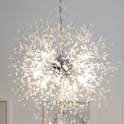 #ad Dandelion Firework Crystal Sputnik Chandelier Lamp Pendant Ceiling Light Fixture $66.97
