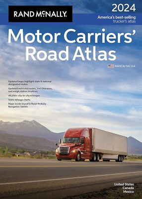 #ad Rand McNally 2024 Motor Carriers#x27; Road Atlas Paperback or Softback $25.49