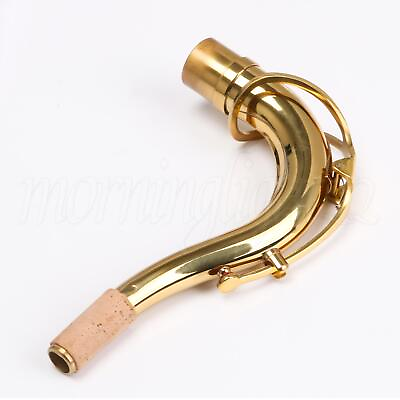 #ad Gold Brass Tenor Saxophone Neck Head Joint 27.5MM Diameter Musical Parts $35.26