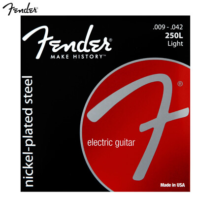 #ad Electric Guitar Strings Fender 250L Light 9 42 Set Nickel Plated Steel Ball End $7.99