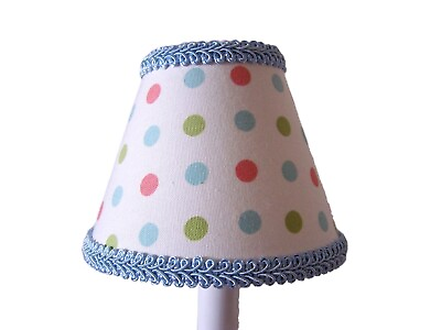 #ad Cute Polka Dot Chandelier Shade 5quot; Mini Lamp Sconce Shade Unisex Nursery $5.00