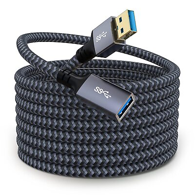 #ad USB Extension Cable 20 ft Long USB Extension Cable USB Extender Nylon Braided... $24.90
