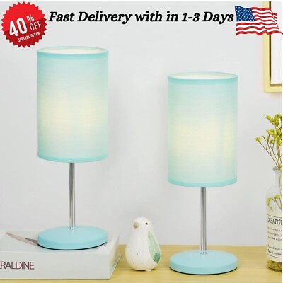 #ad Set of 2 Bedside Table Lamp for Bedroom Night Desk lamps Tabletop lamps $43.98