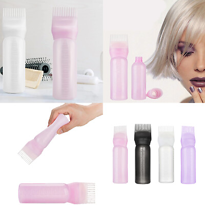 #ad Women Applicator Hair Coloring Styling Tool Oil Comb Hair Dye Bottle 160ml $2.89