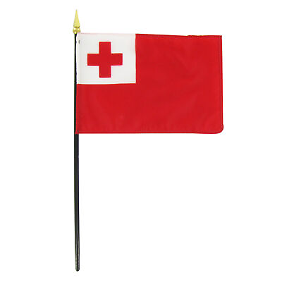 #ad Tonga 4quot; x 6quot; Stick Flag $1.78