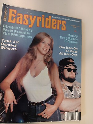 #ad Easyriders Magazine September 1979 #75 David Mann Centerfold Tank Art Drag Races $12.77