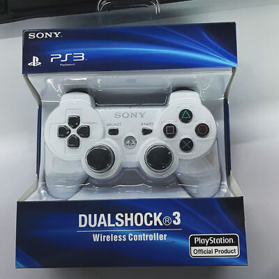 #ad #ad For Sony PlayStation 3 PS3 DualShock 3 Controller with Charging Cable White $16.69