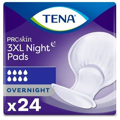 #ad TENA Night Super Bladder Control Incontinence Pads Heavy Absorbency 62718 24 Ct $25.70