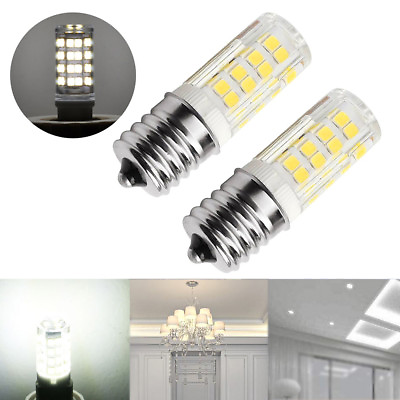#ad Pair Microwave LED Replacement Light Bulb for Appliance E17 Socket 4W Oven Bulbs $9.77