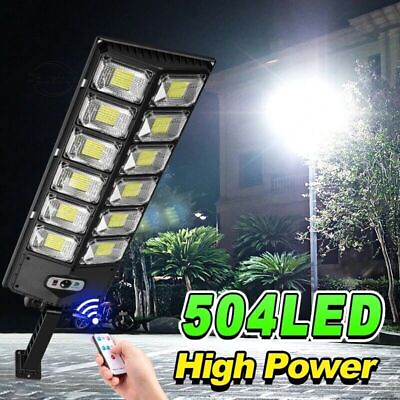 #ad Commercial 1000000LM LED Outdoor Dusk to Dawn Solar Street Light Road Area Lamp $32.99