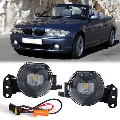 #ad LED Fog Light for BMW E60 E90 E63 E46 323i 325i 525i Driving Lamp With Resistor $38.56