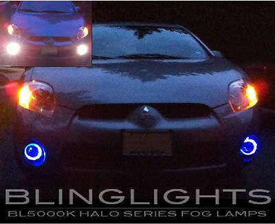 #ad White LED Halo Fog Lamps Driving Light Kit for 2006 2007 2008 Mitsubishi Eclipse $119.94
