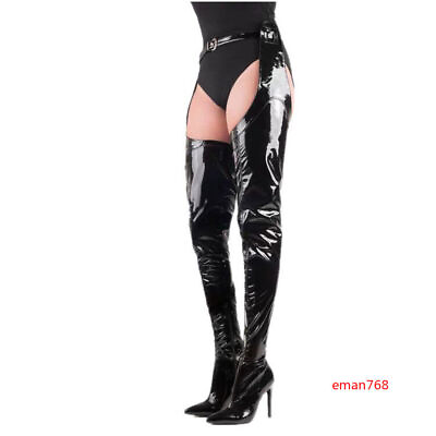 #ad Women Over the Knee Thigh High Belt Boots Nightclub Pointed Toe Heel Club Shoes $113.97