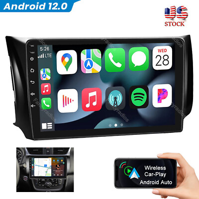 #ad For Nissan Sentra 2012 2015 Car Stereo GPS Navi Radio Apple Carplay Android 12 $100.85