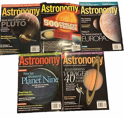 #ad ASTRONOMY Magazine LOT of 5 500th Special Edition ORIGINAL FREE SHIPPING $27.55