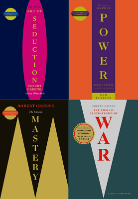 #ad Robert Greene 4 Book Set Concise 48 Laws of Power Mastery Art Of SeductionWAR $22.37