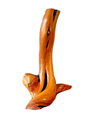#ad Vtg Mid Century Modern Driftwood Wood Live Edge Studio Sculptural Organic Lamp $199.99