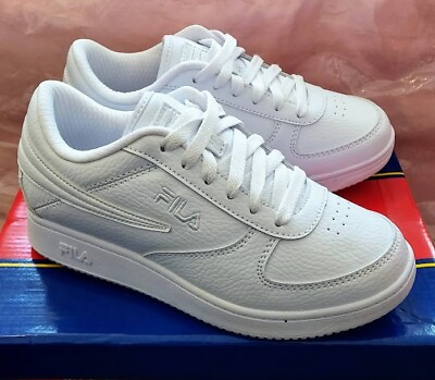 #ad Fila kids#x27; white tennis shoes size 3 $35.00
