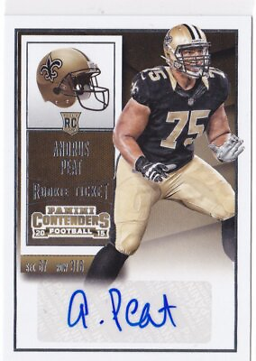 #ad 2015 Andre Peat Contenders Auto RC #174 A2656 $7.00