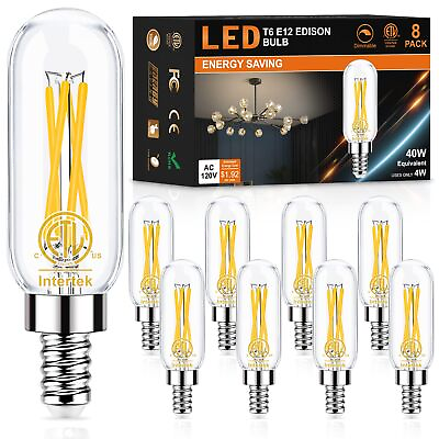 #ad E12 LED Bulbs Dimmable 40W Equivalent 3000K Soft White T6 Tube Candelabra ... $30.90