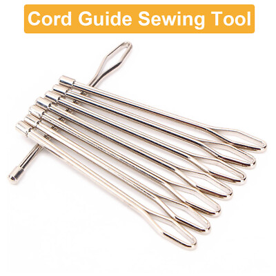 #ad 5x Elastic Threader Adjustable Clip Rope Band Drawstring Cord Guide Sewing Tool $8.78