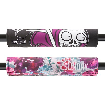 #ad SUNDAY BMX STREET SWEEPER FLOWER REVERSIBLE BAR PAD Includes only ONE bar pad $10.95