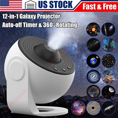 #ad New LED Galaxy Projector Starry Night Light Moon Star Sky Nebula Projection Lamp $30.99