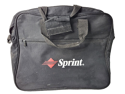 #ad Vintage Sprint Logo Black Computer Briefcase Bag $12.95