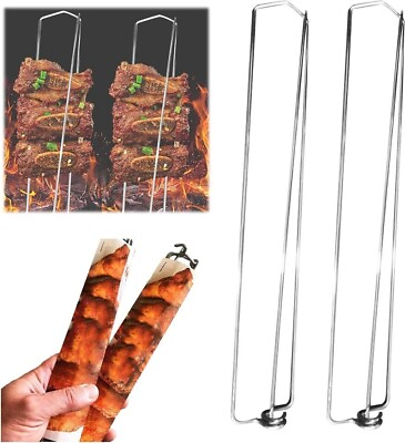 #ad Chicken Wing BBQ ForkMetal BBQ Grilling ForkChicken Wing Grilling Rails $12.72
