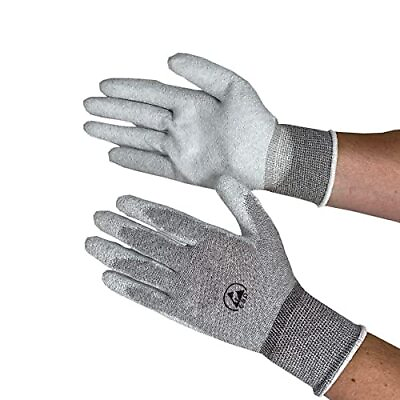 #ad Static Care ESD Anti Static Gloves Coated Options Nylon and Conductive Carbon $7.72