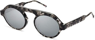 #ad Brand new Thom Browne Tortoise Dark Grey Sunglasses Silver Flash TBS413 52 03 C $269.00