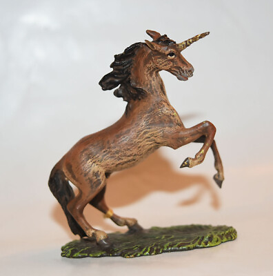 #ad Vienna Bronze Unicorn Horse Figurine Bermann $155.00