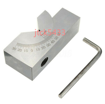 #ad CNC Milling Precision Mini Adjustable Angle V Block 0° 60° Vice Grip Hold Clamp $43.11