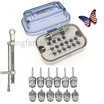 #ad US Universal Implant Abutment Prosthetic Kit Ratchet Torque Wrench Driver $143.99
