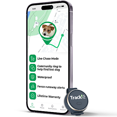 #ad Tracki Dog GPS Tracker Tiny amp; Light Waterproof Fits all Pet Collars monthly fee $18.88