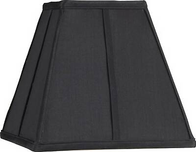 #ad Black Small Square Lamp Shade 5.25quot; Top x 10quot; Bottom x 9.5quot; High Spider $29.99