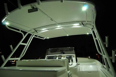 #ad White LED Boat Lights Kit Waterproof Pod Bright LED Marine Interior Deck Spot US $11.89