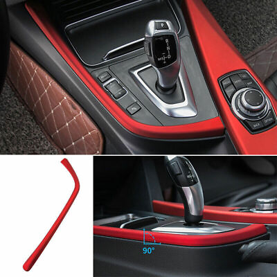#ad ABS Red Central Console Gear Panel Trim Strip For BMW 3 4 Series GT 2013 2019 $39.59
