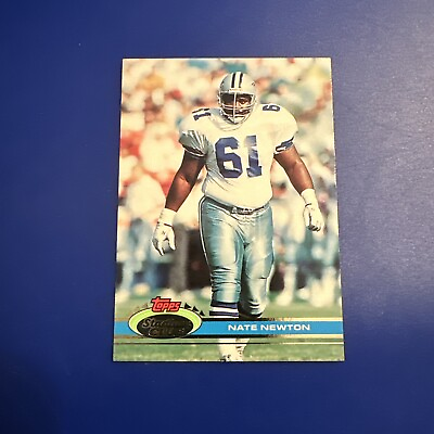 #ad 1991 Stadium Club Nate Newton #404 Dallas Cowboys Football $1.99