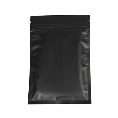 #ad Flat Black Metallic Mylar Zipper Resealable Bags in Variety Quantities amp; Sizes $307.99