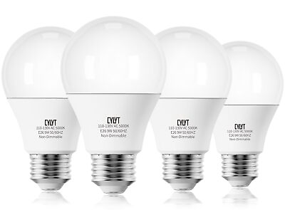 #ad A19 LED Light Bulb 60W Equivalent Daylight White 5000K 9W Energy Saving Bulbs... $11.55