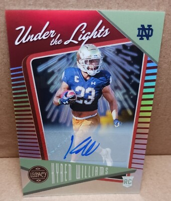 #ad 2022 Kyren Williams Legacy Ruby Under the Lights Rookie Auto 49 50 Rams $42.00
