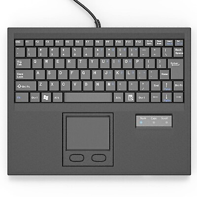 #ad E SDS Waterproof Industrial Keyboard with Touchpad Wired Compact Portable $70.99