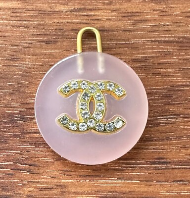#ad Chanel Gold and Pink Charm ; 25mm $20.00