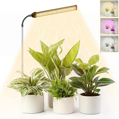 #ad LED Grow Light 6000K Full Spectrum Gooseneck Plant Growing Lamp for Indoor Smal $29.99